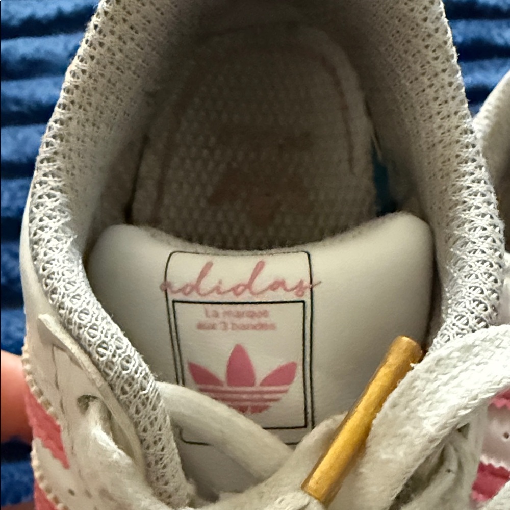 Adidas Kids White and Pink Sneakers - Picture 5 of 6